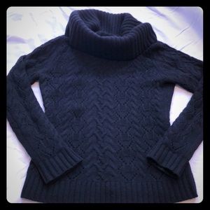 Black cowl neck sweater